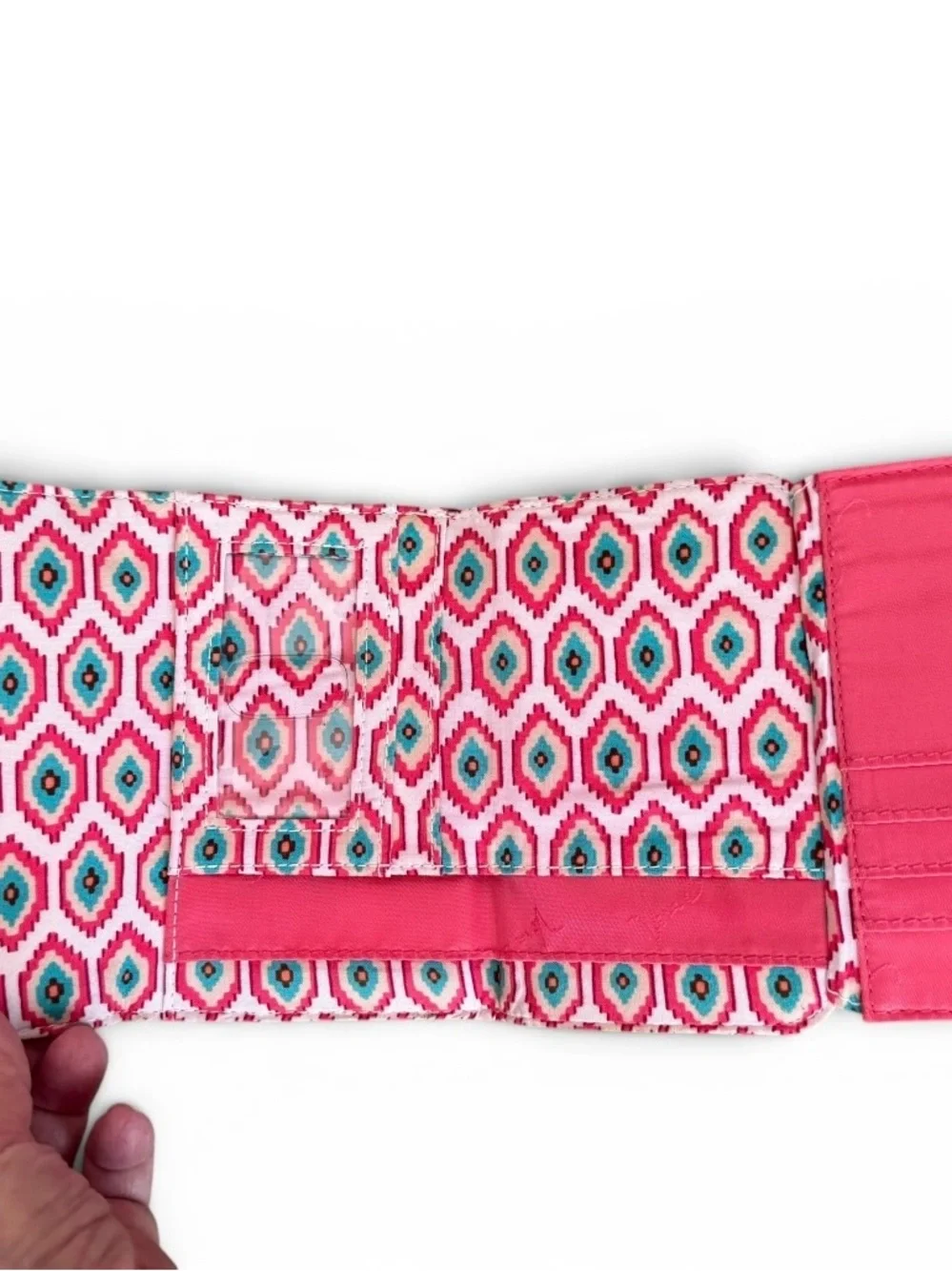 Vera Bradley “Call Me Coral” Quilted Card Wallet - Picture 2 of 3
